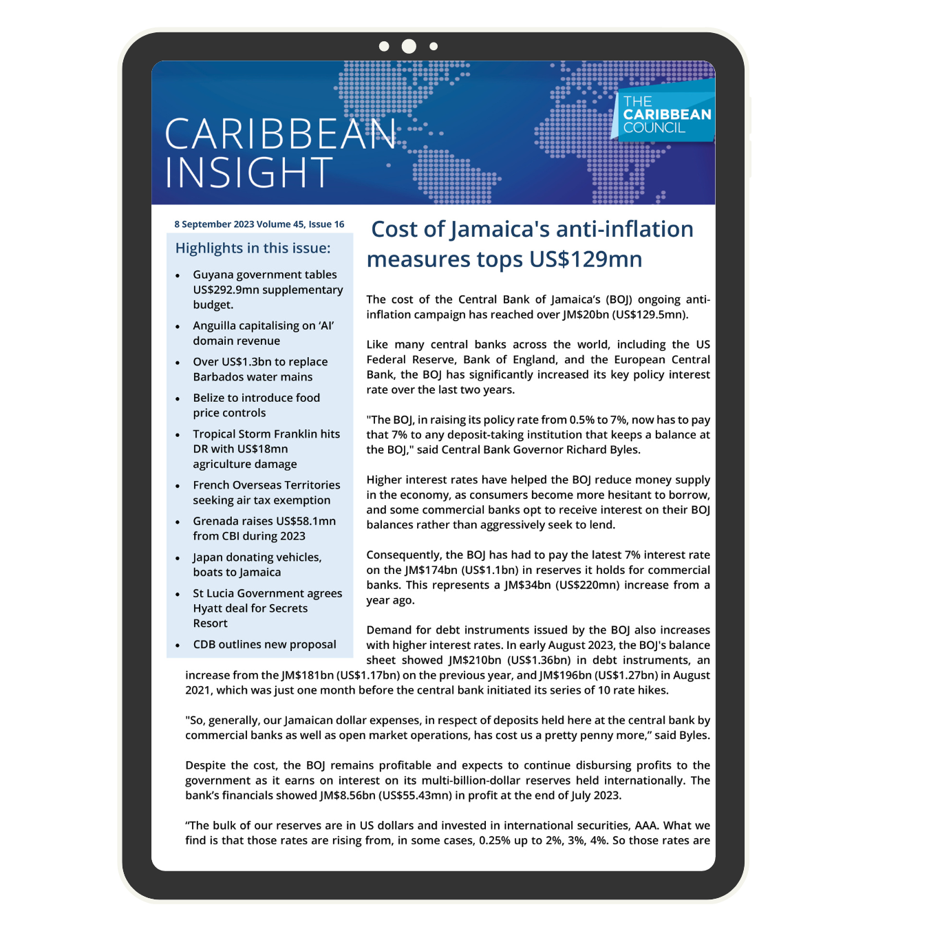 Get your digital copy of Caribbean Insight 